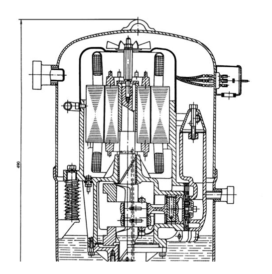 國產(chǎn)型全關(guān)閉壓縮機(jī)剖面圖